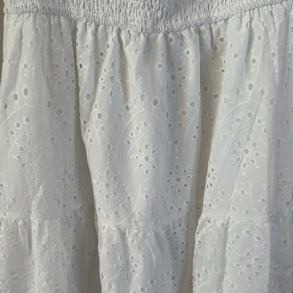 Simplee Off Shoulder Ruffle Trim Schiffy Dress - Picture 8 of 11